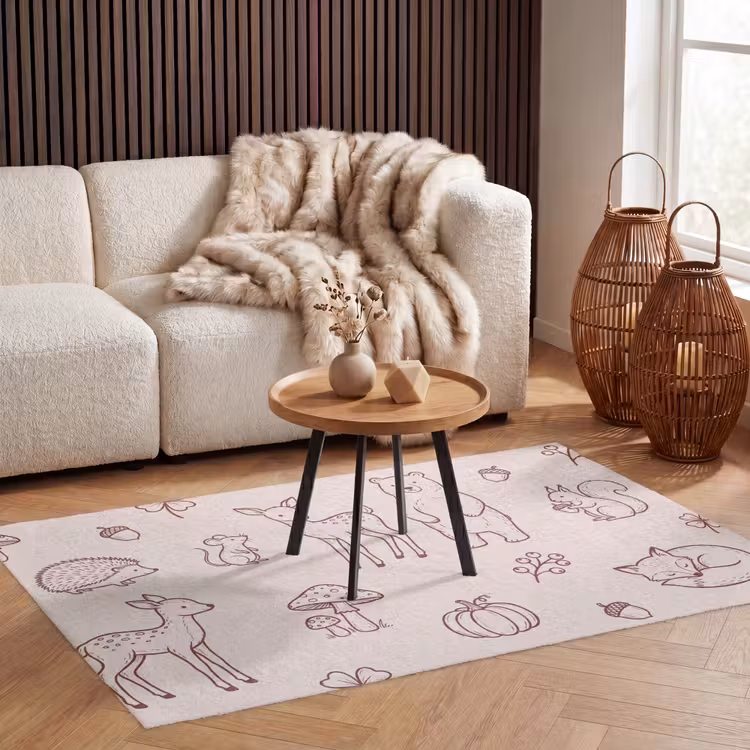 Vloerkleed - Dieren - Bos - Natuur - Schets - Patroon — 3