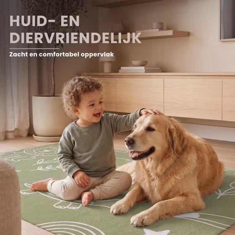 Vloerkleed - Dieren - Patroon - Illustratie - Natuur - Groen — 6