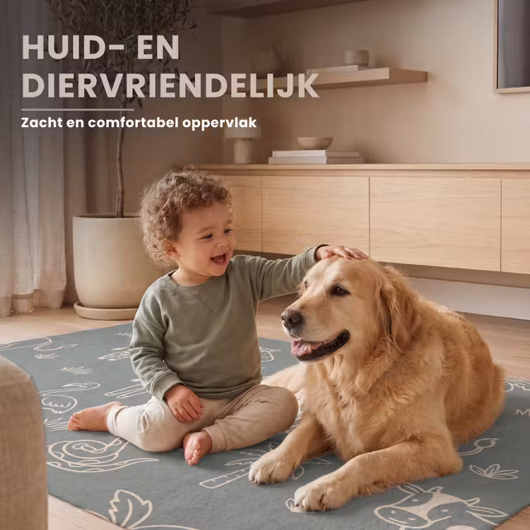 Vloerkleed - Dieren - Safari - Patroon - Illustratie - Groen — 6