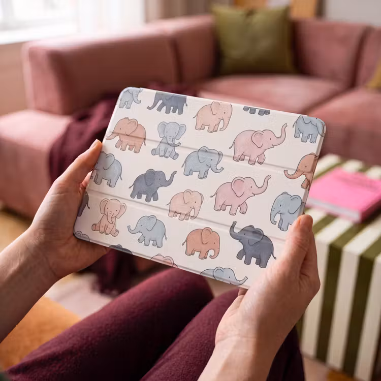 iPad hoes - Dieren - Patroon - Kinderkamer - Pastel - Speels — 4