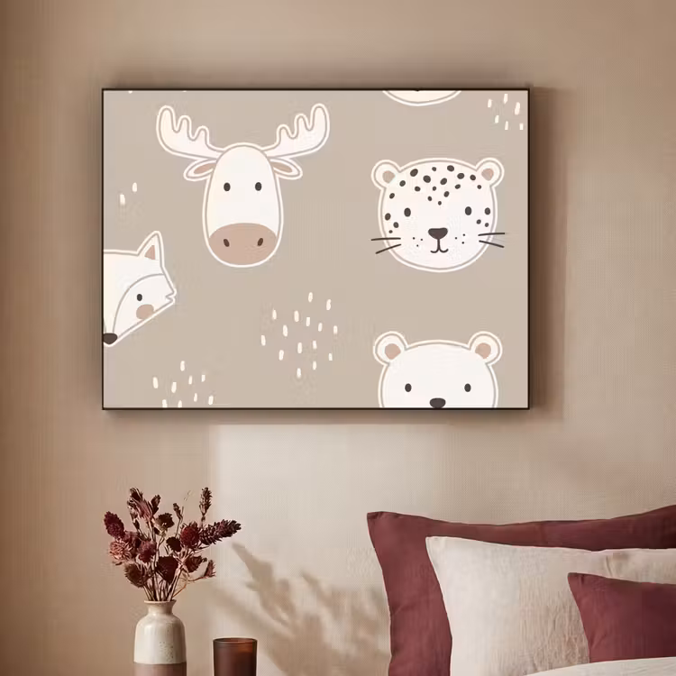 Art Frame - Dieren - Patroon - Illustratie - Modern - Beige — 3
