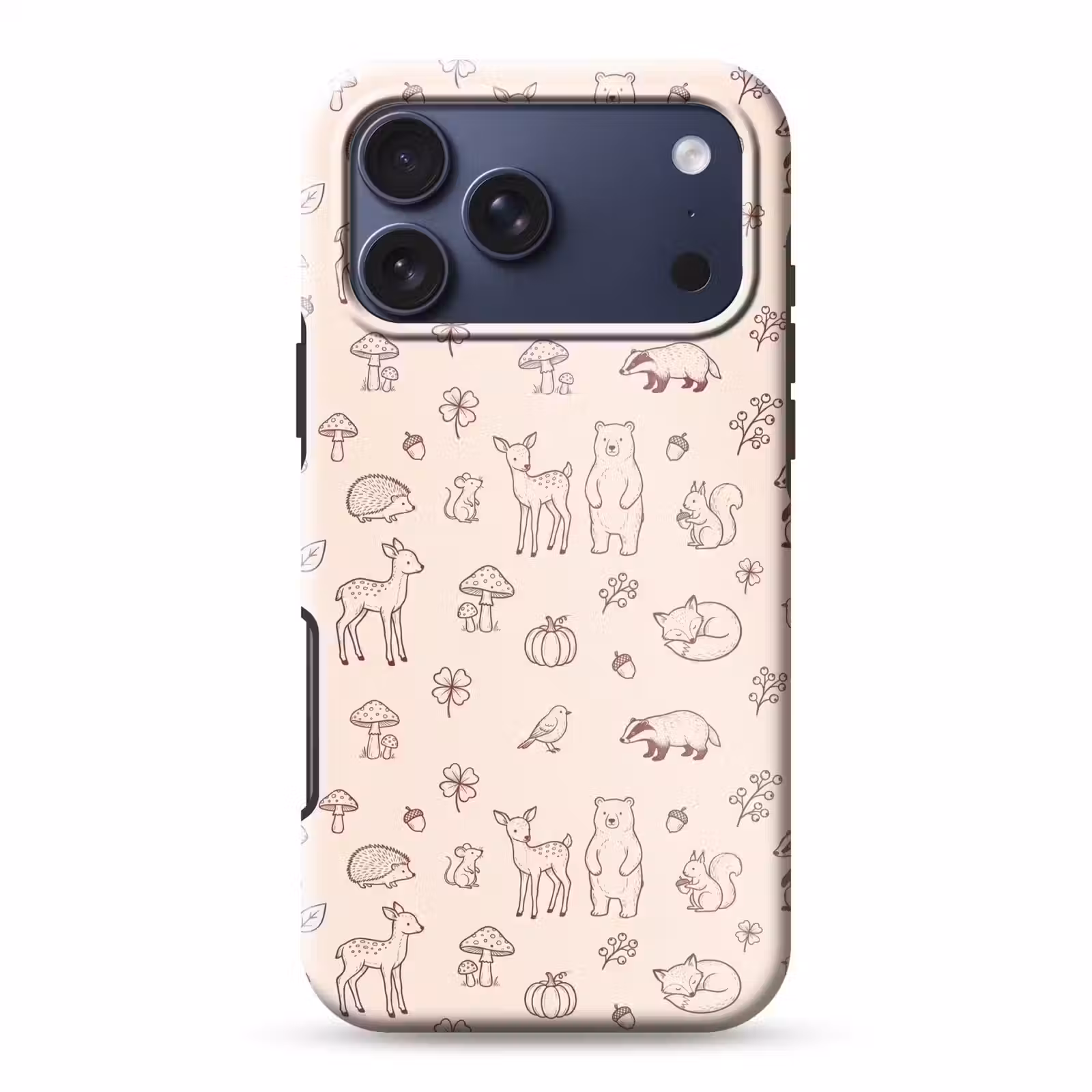 Telefoonhoesje Toughcase - Dieren - Bos - Natuur - Schets - Patroon — 1