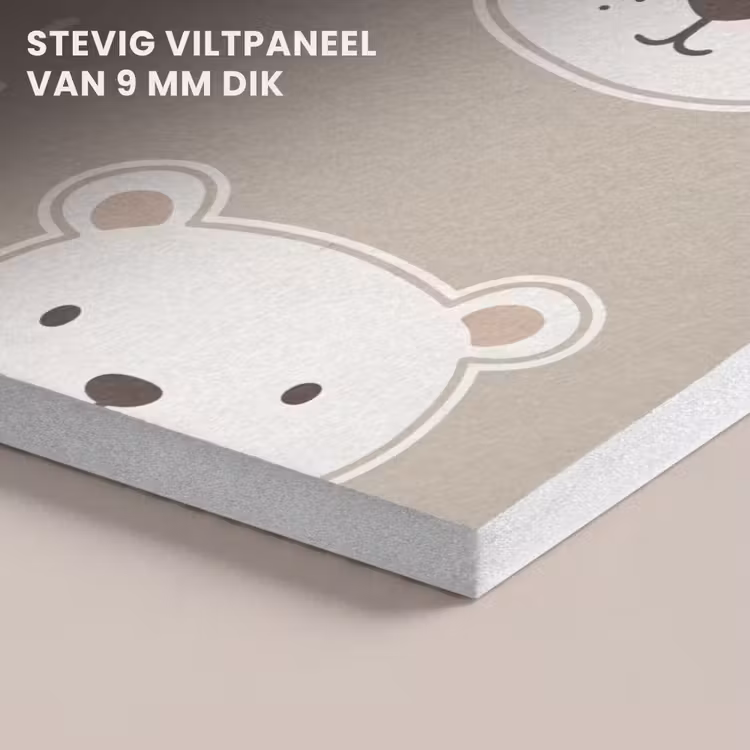 Akoestisch schilderij - Dieren - Patroon - Illustratie - Modern - Beige — 5