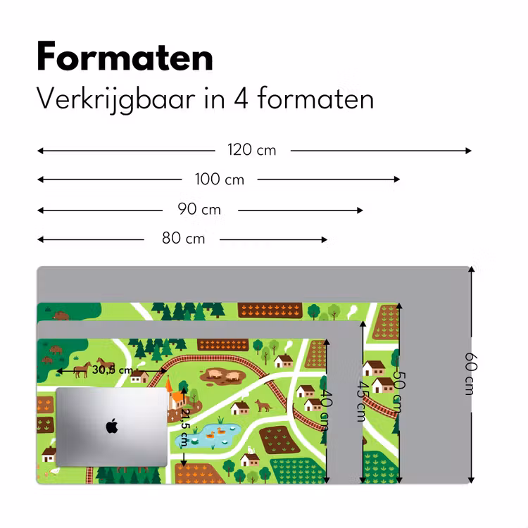 Bureau onderlegger - Platteland - Dieren - Illustratie — 8