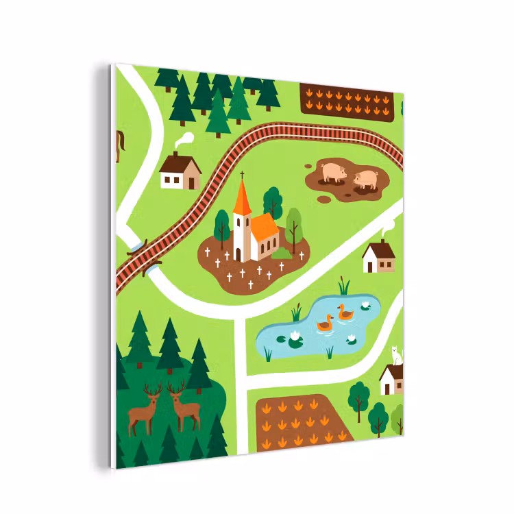 Forex - Platteland - Dieren - Illustratie — 1