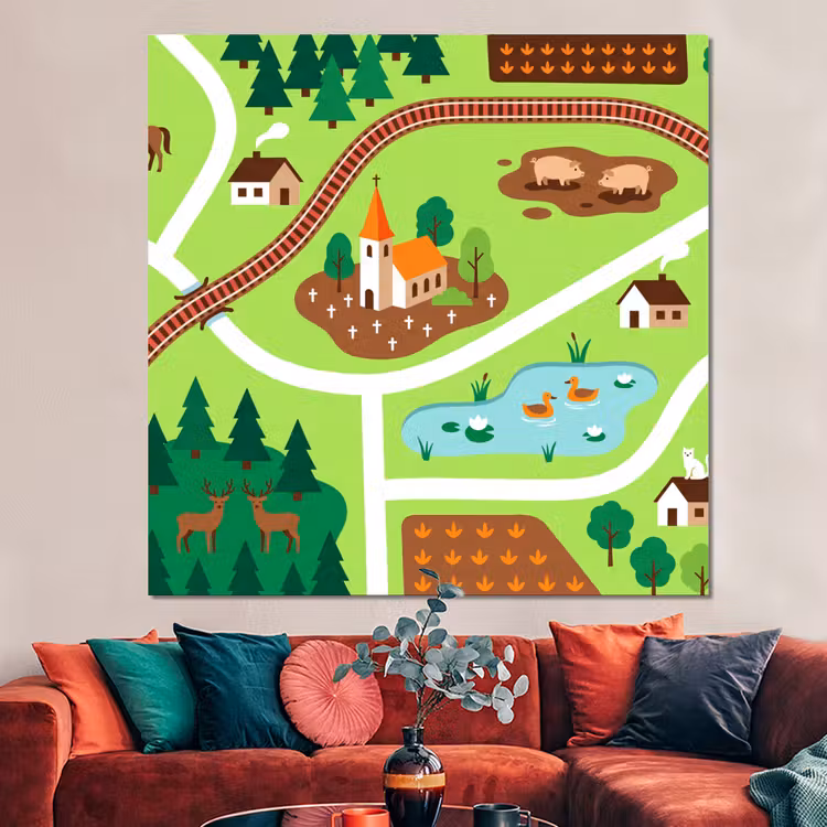 Forex - Platteland - Dieren - Illustratie — 3