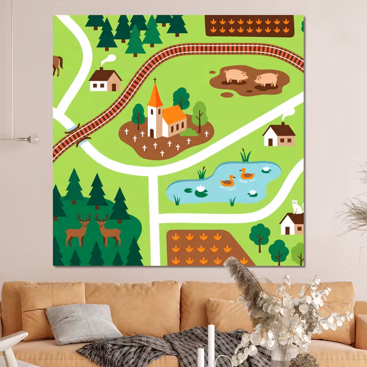 Forex - Platteland - Dieren - Illustratie — 4