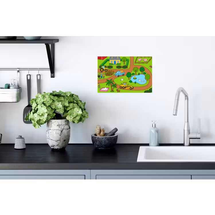 Muursticker - Platteland - Dieren - Cartoon — 2