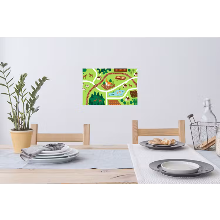 Muursticker - Platteland - Dieren - Illustratie — 3
