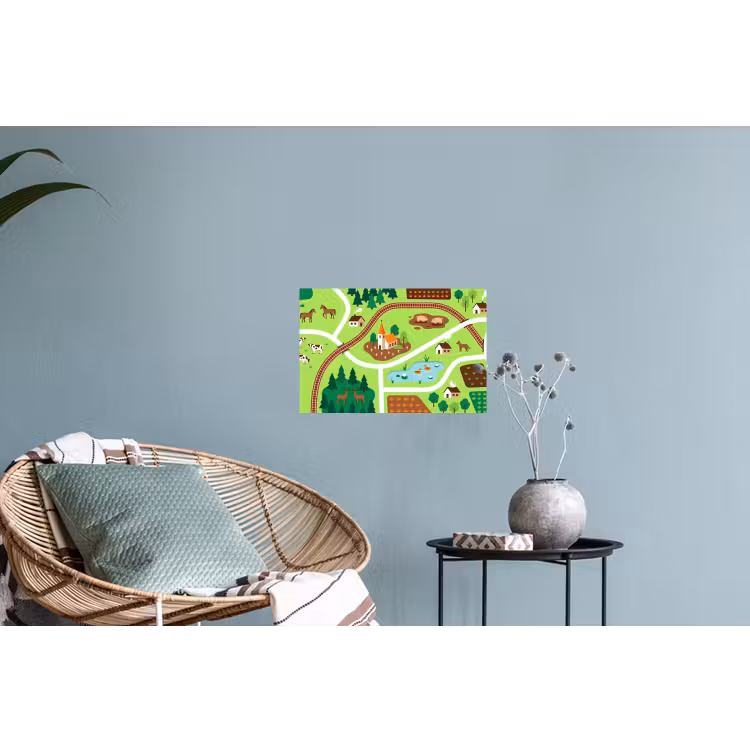 Muursticker - Platteland - Dieren - Illustratie — 4