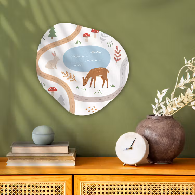 Organisch schilderij - Forex - Dieren - Bos - Illustratie — 2