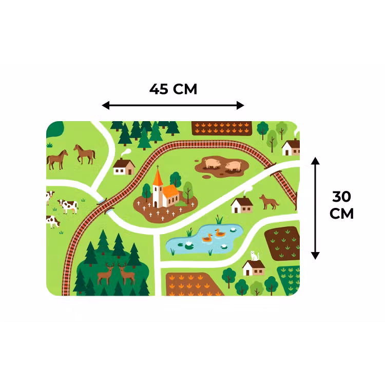 Placemat - 6 stuks - Platteland - Dieren - Illustratie — 3