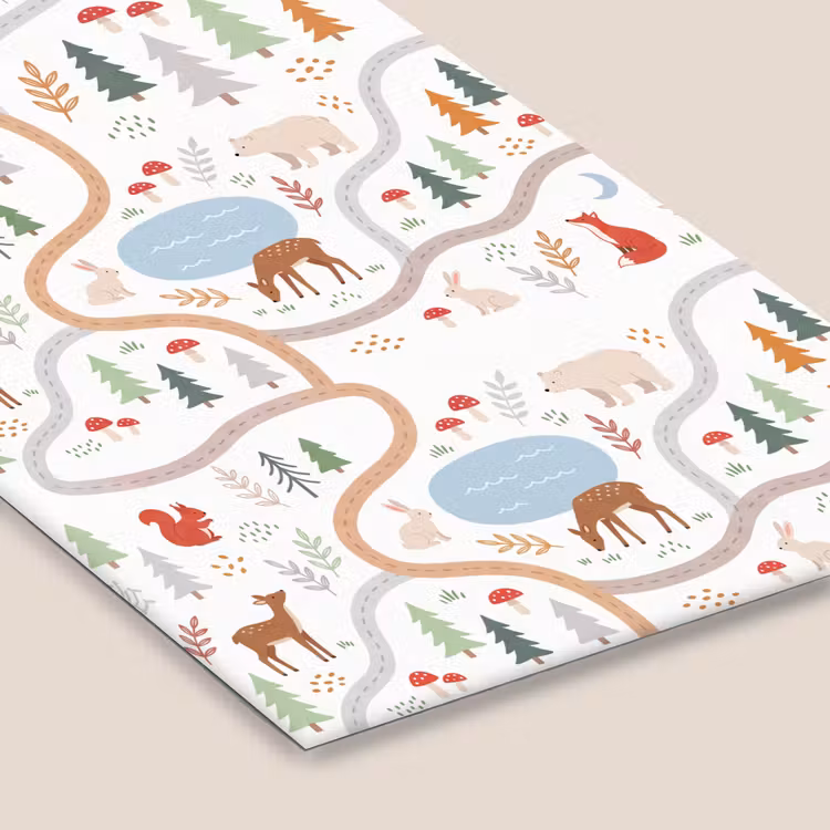Poster met lijst - Dieren - Bos - Illustratie — 7