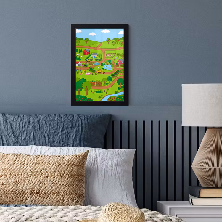 Poster met lijst - Platteland - Dieren - Cartoon — 3