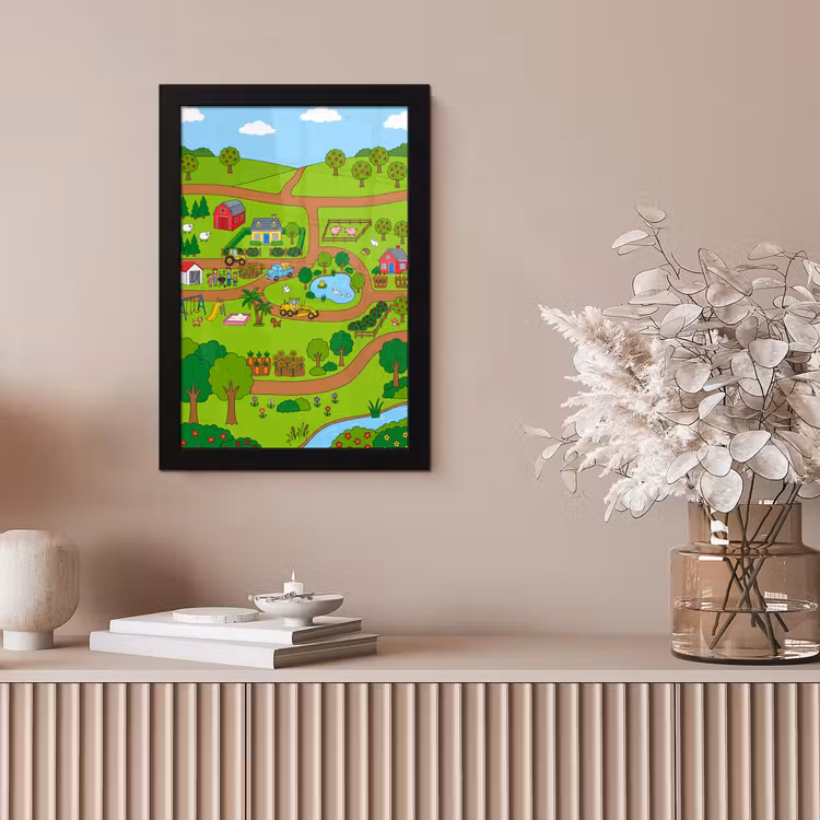 Poster met lijst - Platteland - Dieren - Cartoon — 5