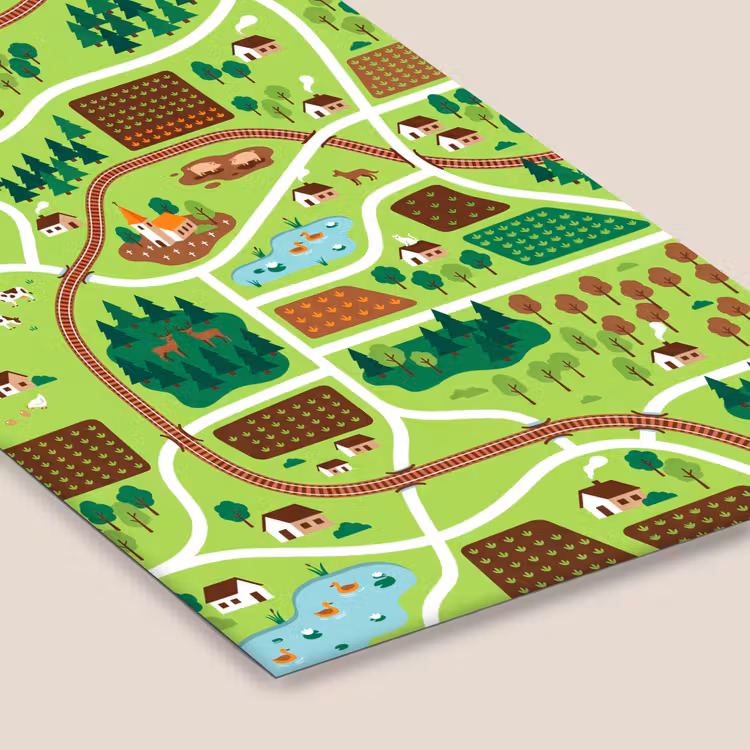 Poster met lijst - Platteland - Dieren - Illustratie — 7