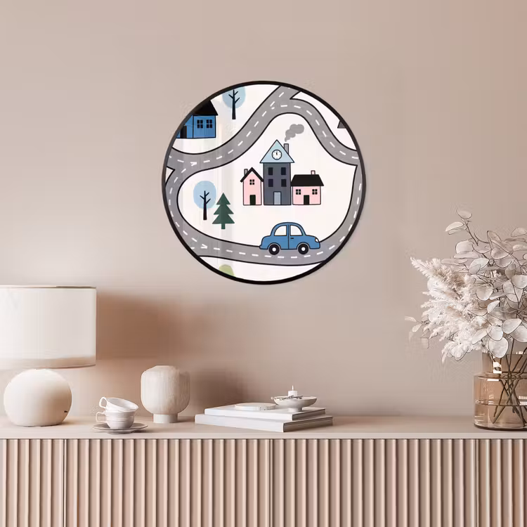 Ronde fotolijst - Kaart - Stad - Kindvriendelijk — 5