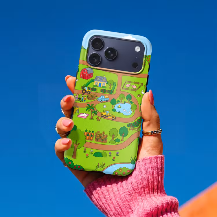 Telefoonhoesje Toughcase - Platteland - Dieren - Cartoon — 2