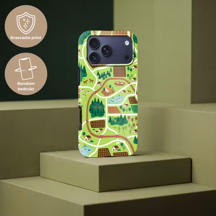 Telefoonhoesje Toughcase - Platteland - Dieren - Illustratie — 7