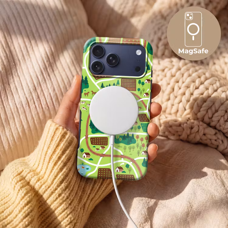 Telefoonhoesje Toughcase - Platteland - Dieren - Illustratie — 8