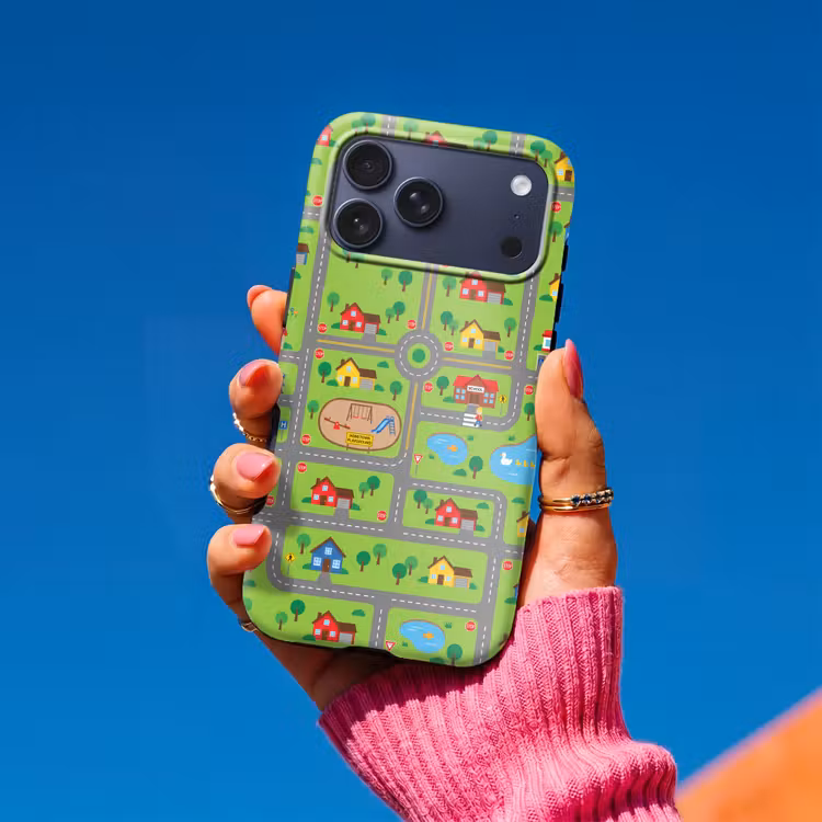 Telefoonhoesje Toughcase - Stad - Wegen - Cartoon — 2