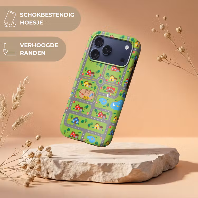 Telefoonhoesje Toughcase - Stad - Wegen - Cartoon — 5
