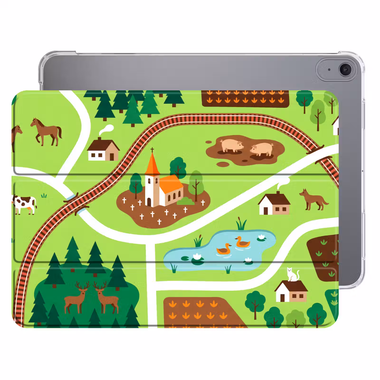 iPad hoes - Platteland - Dieren - Illustratie — 1