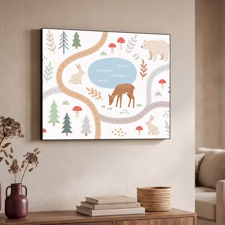 Art Frame - Dieren - Bos - Illustratie — 7
