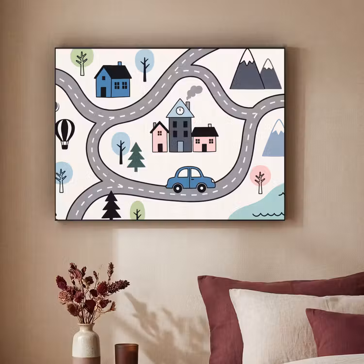 Art Frame - Kaart - Stad - Kindvriendelijk — 3