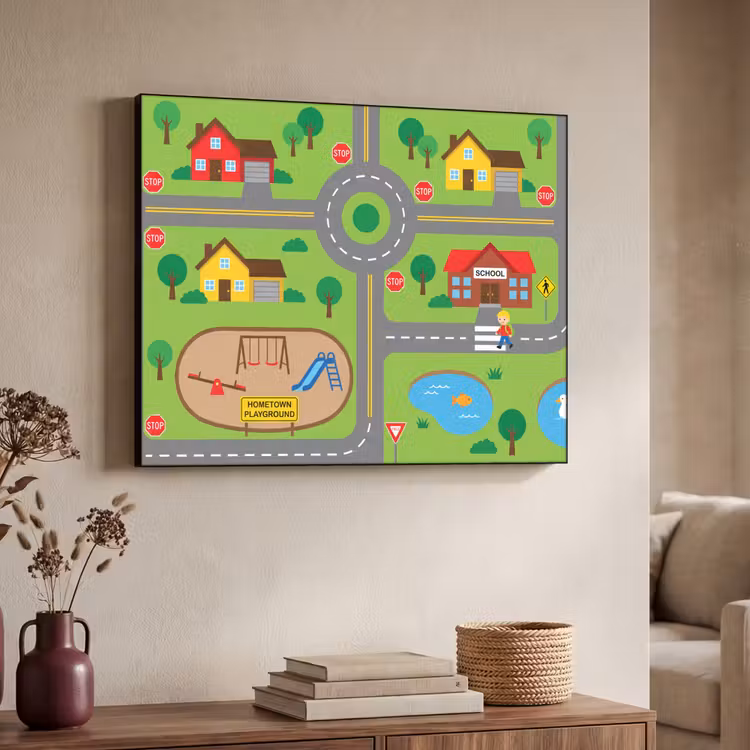Art Frame - Stad - Wegen - Cartoon — 7