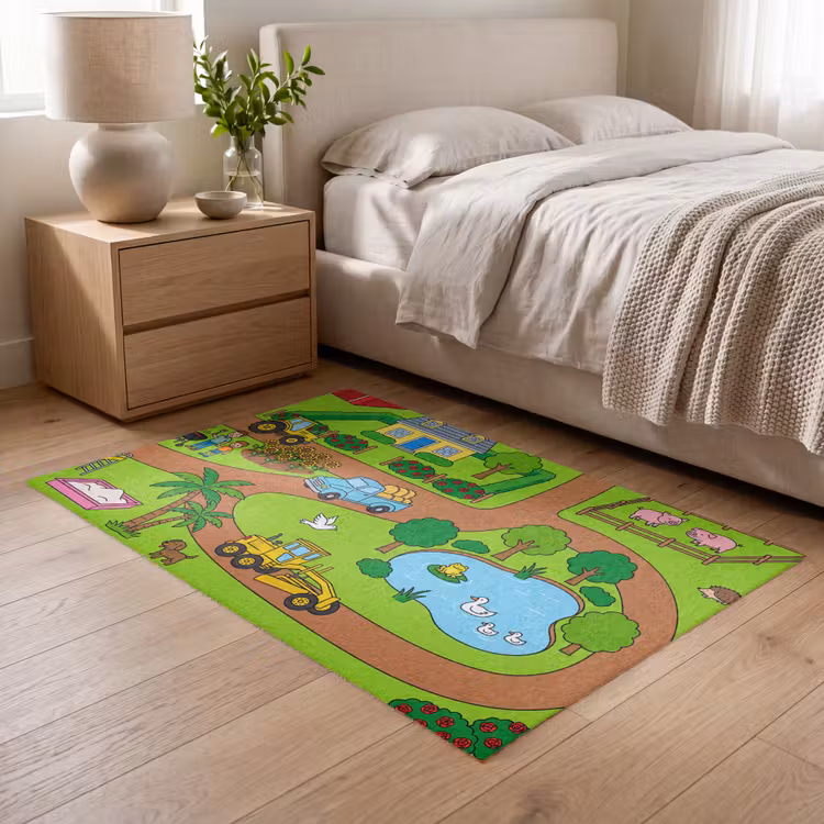 Vloerkleed - Platteland - Dieren - Cartoon — 5