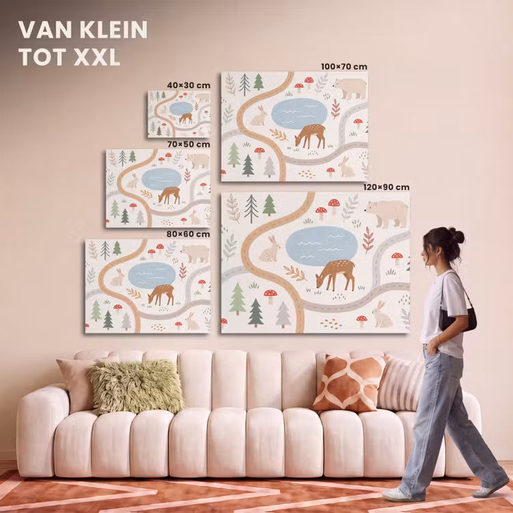 Akoestisch schilderij - Dieren - Bos - Illustratie — 7
