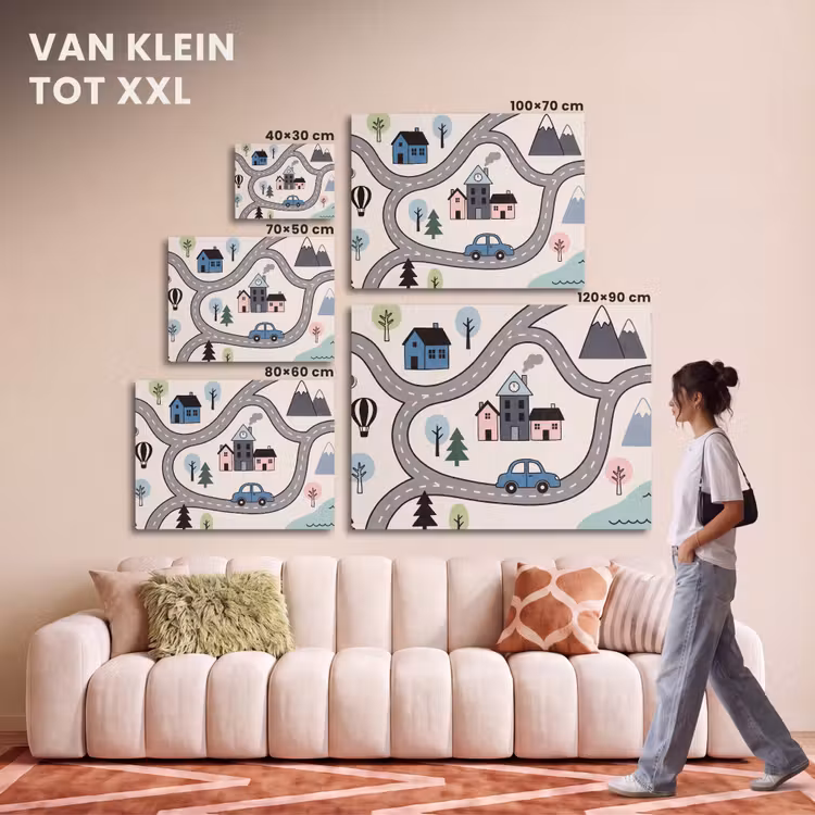 Akoestisch schilderij - Kaart - Stad - Kindvriendelijk — 7