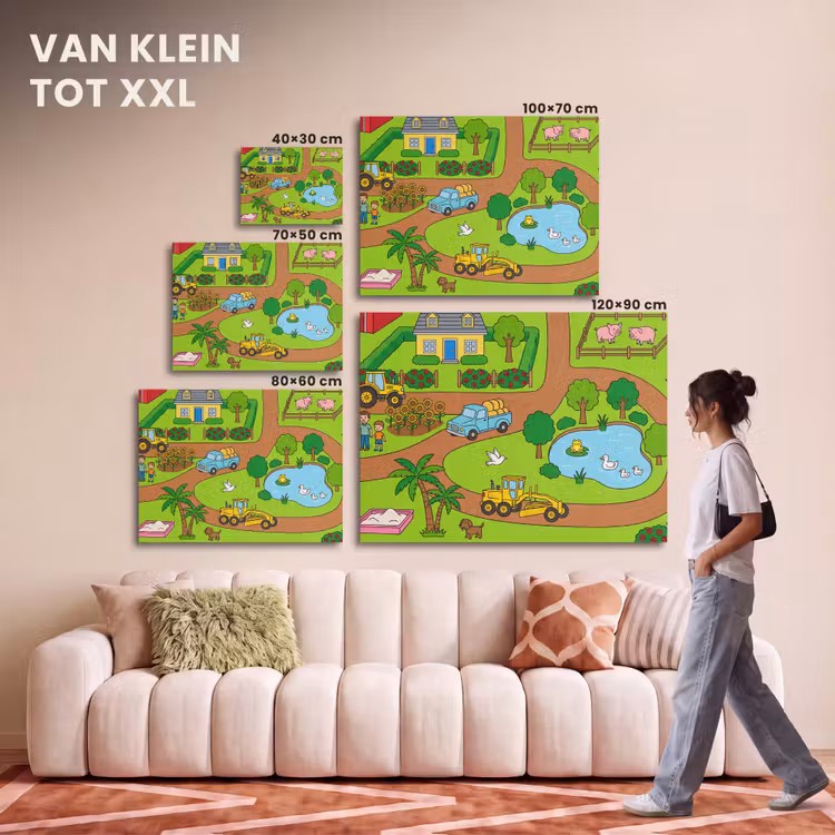 Akoestisch schilderij - Platteland - Dieren - Cartoon — 7