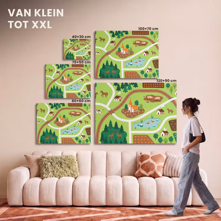Akoestisch schilderij - Platteland - Dieren - Illustratie — 7