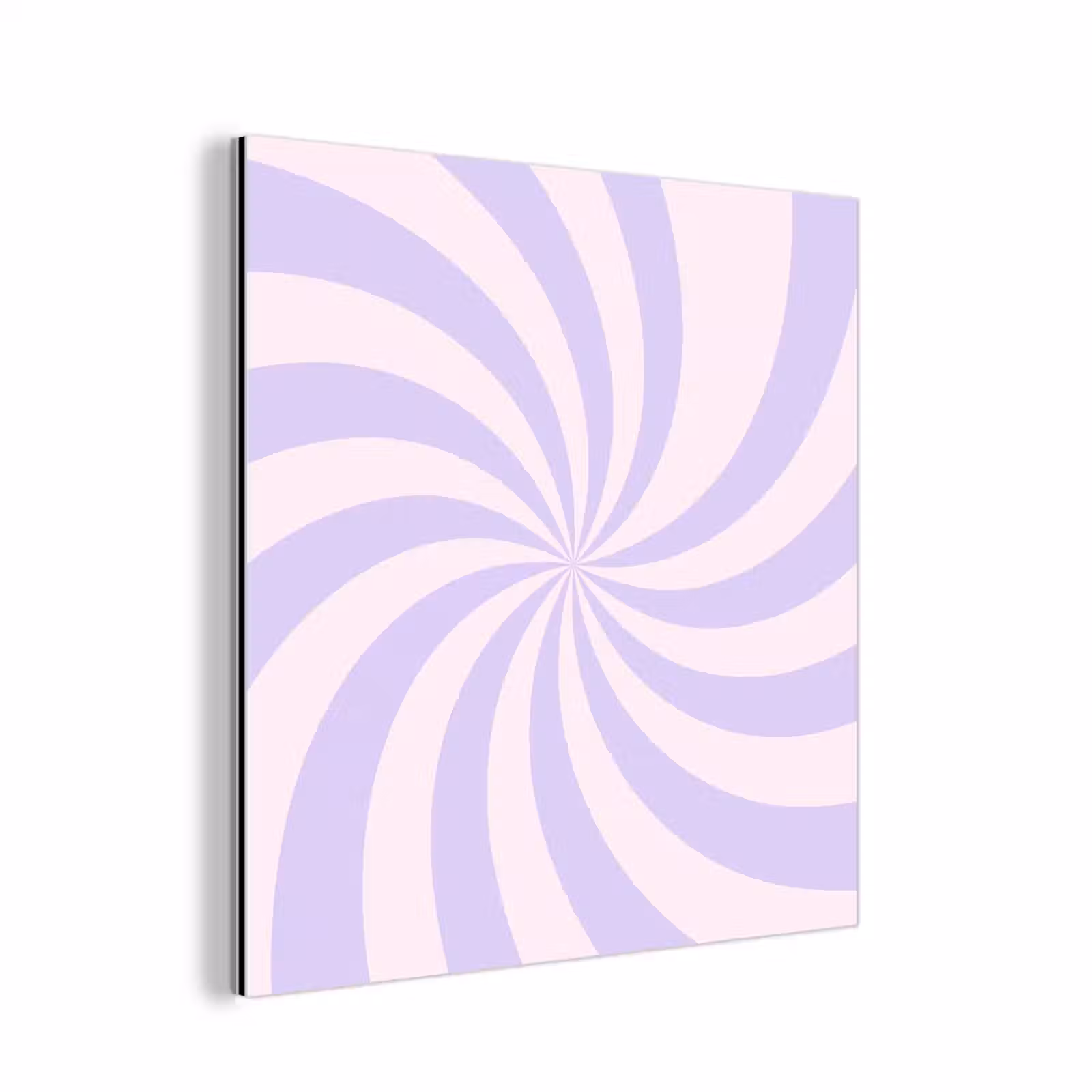 Aluminium schilderij - Patroon - Spiraal - Abstract - Modern - Paars-Roze — 1