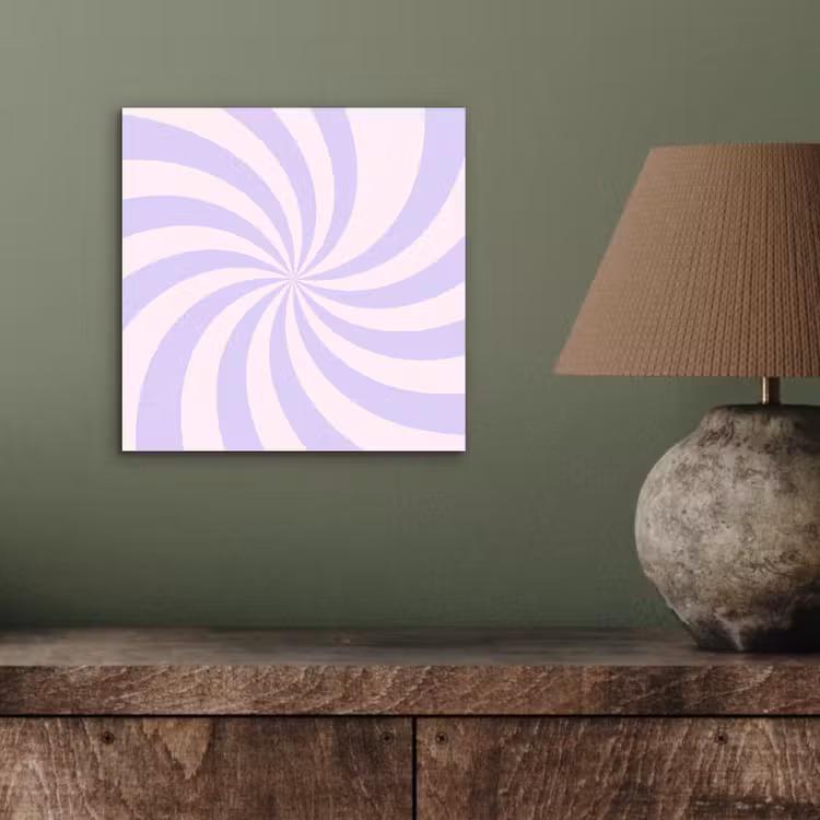 Aluminium schilderij - Patroon - Spiraal - Abstract - Modern - Paars-Roze — 3