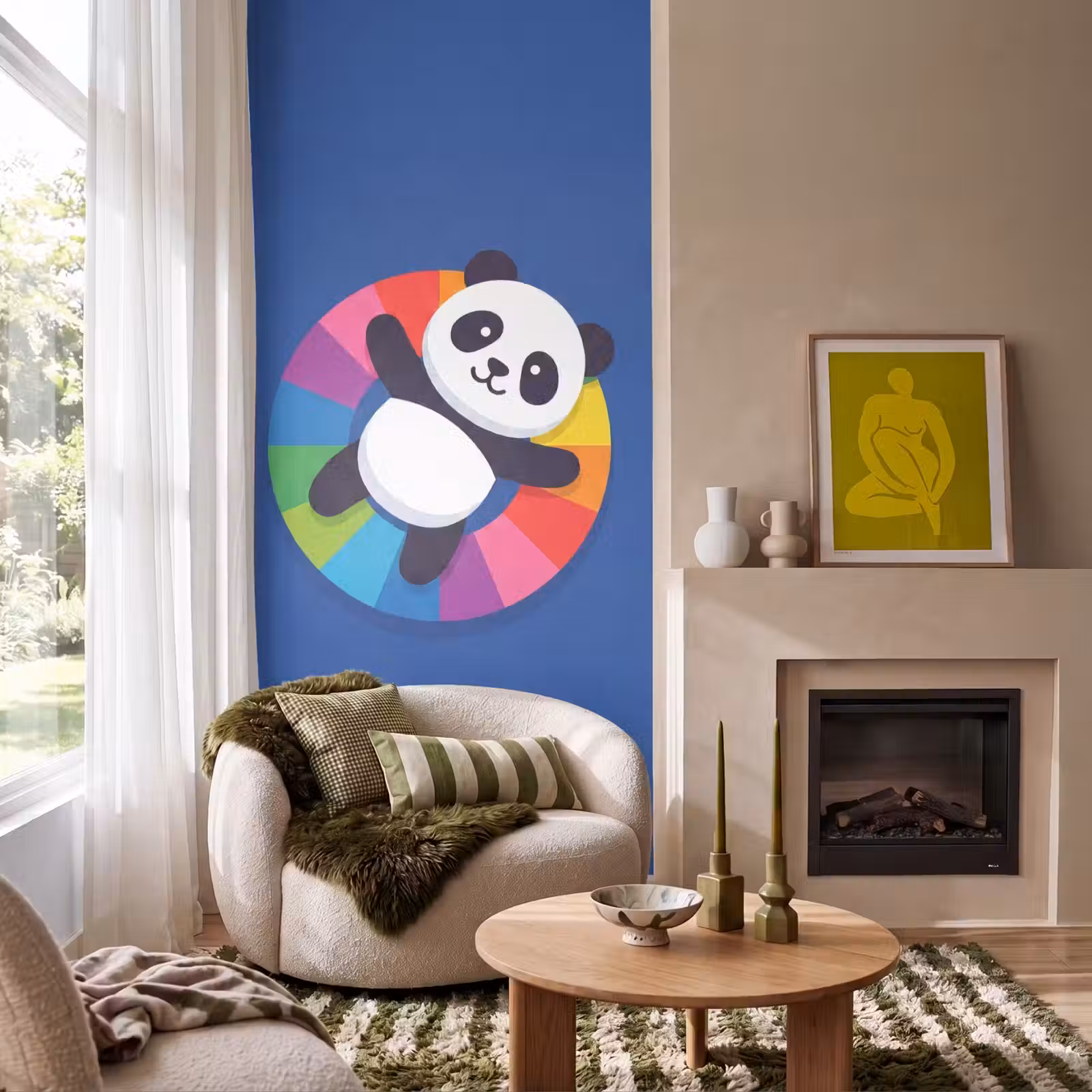 Behang - Dieren - Cartoon - Kleurrijk - Modern - Speels — 1