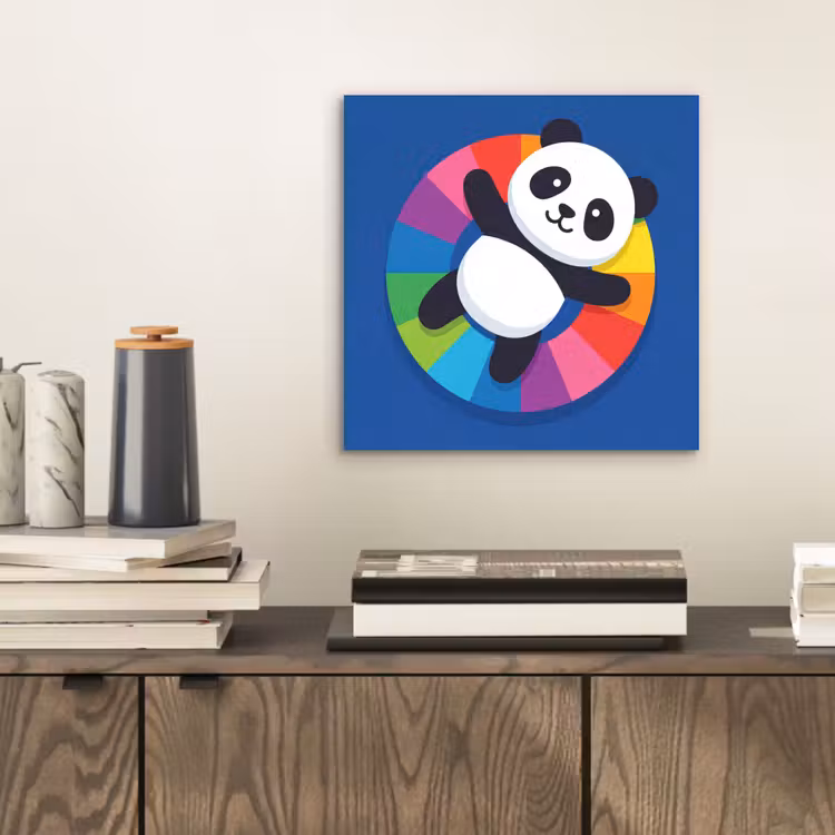 Aluminium schilderij - Dieren - Cartoon - Kleurrijk - Modern - Speels — 2