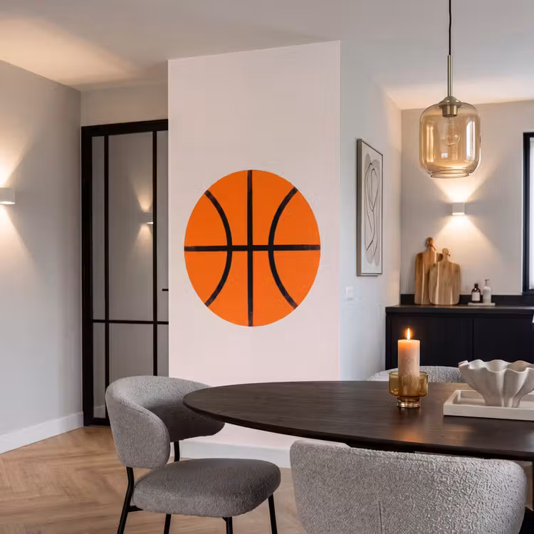 Behang - Basketbal - Bal - Sport - Illustratie - Oranje — 5