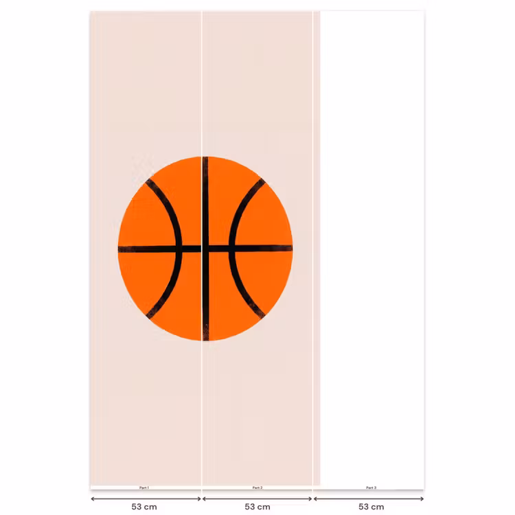 Behang - Basketbal - Bal - Sport - Illustratie - Oranje — 6