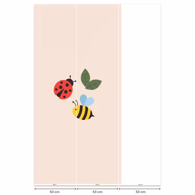 Behang - Insect - Blad - Natuur - Speels - Illustratie — 6
