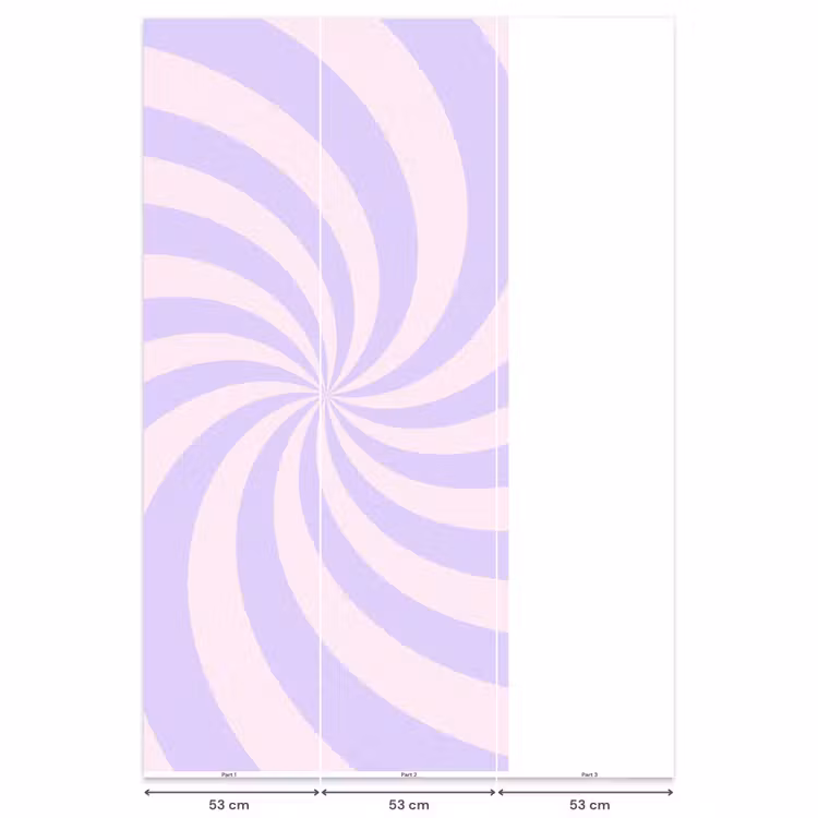 Behang - Patroon - Spiraal - Abstract - Modern - Paars-Roze — 6