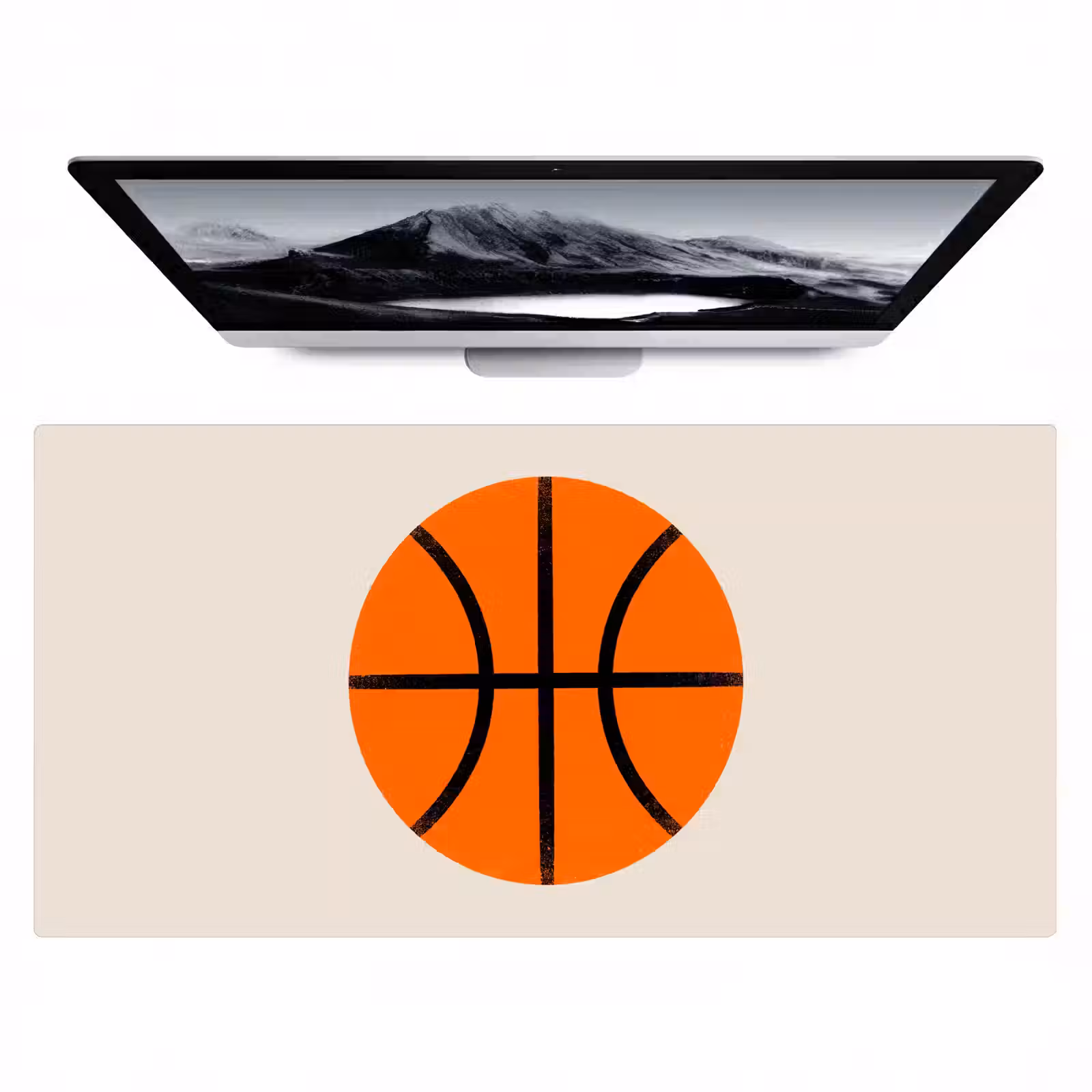 Bureau onderlegger - Basketbal - Bal - Sport - Illustratie - Oranje — 1