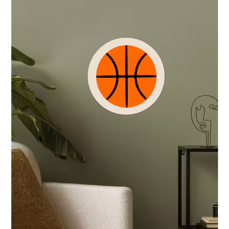 Behangcirkel - Basketbal - Bal - Sport - Illustratie - Oranje — 3