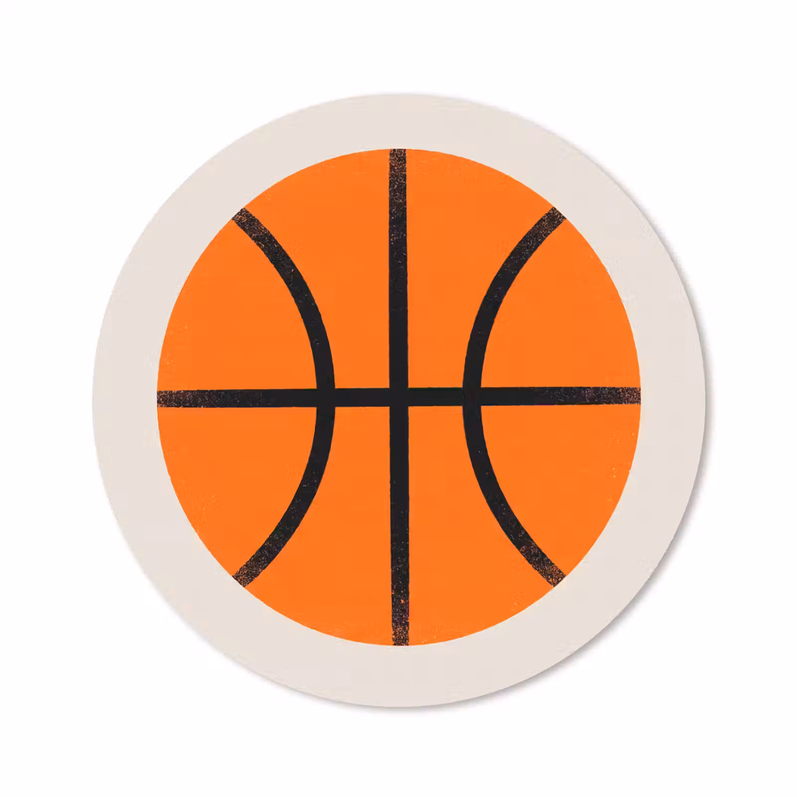 Muismat - Basketbal - Bal - Sport - Illustratie - Oranje — 1