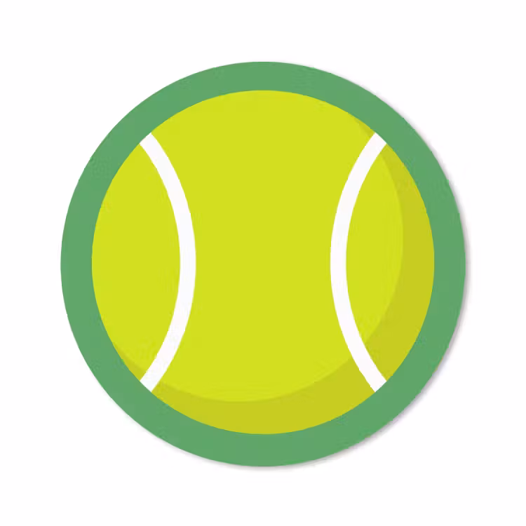 Muismat - Bal - Geel - Sport - Groen - Illustratie — 1