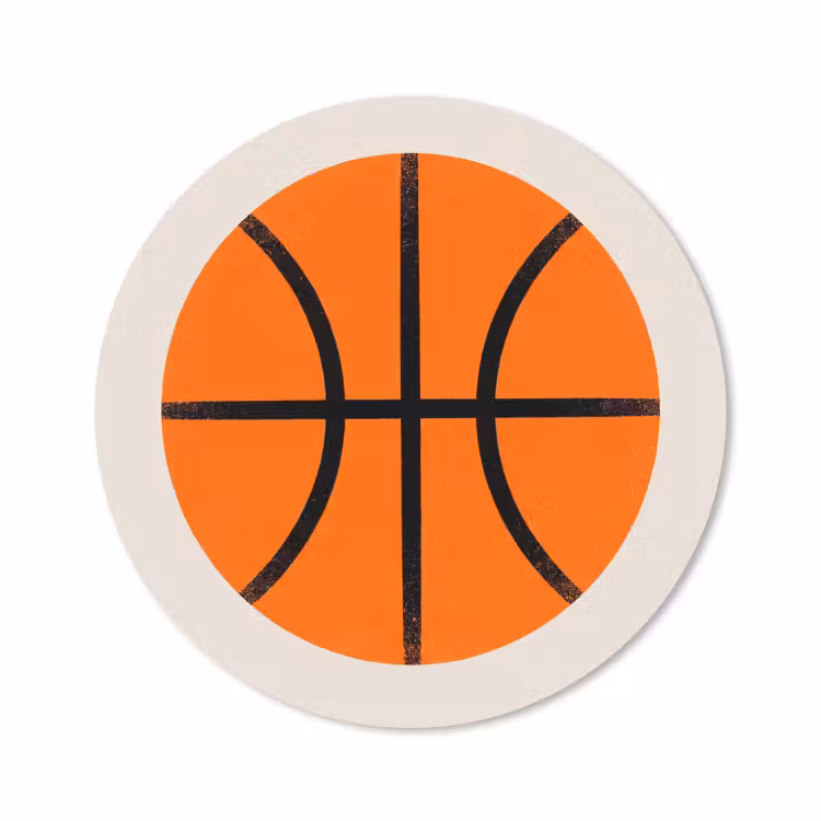 Muismat - Basketbal - Bal - Sport - Illustratie - Oranje — 1