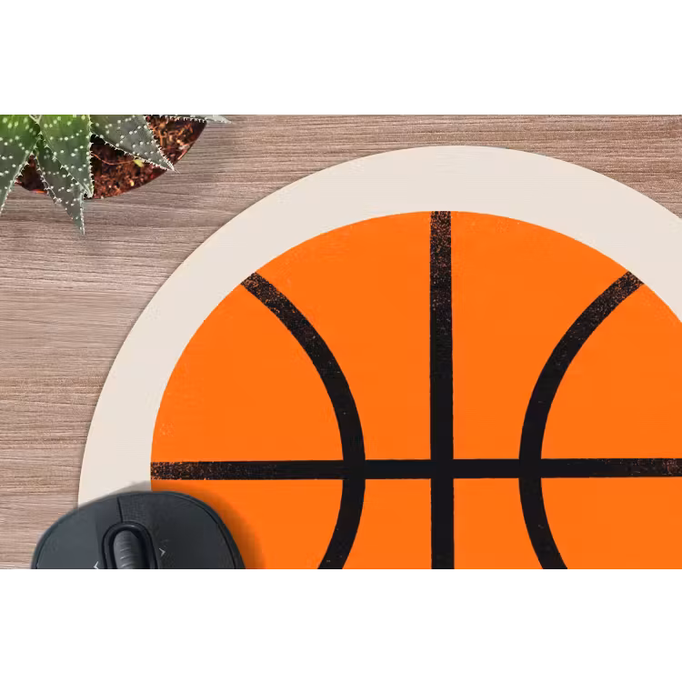 Muismat - Basketbal - Bal - Sport - Illustratie - Oranje — 4