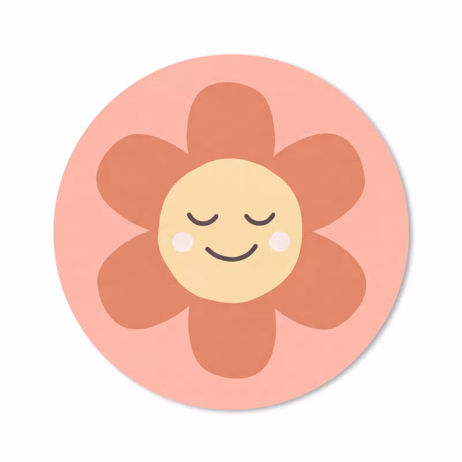 Muismat - Bloemen - Tekenfilm - Kind - Roze — 1